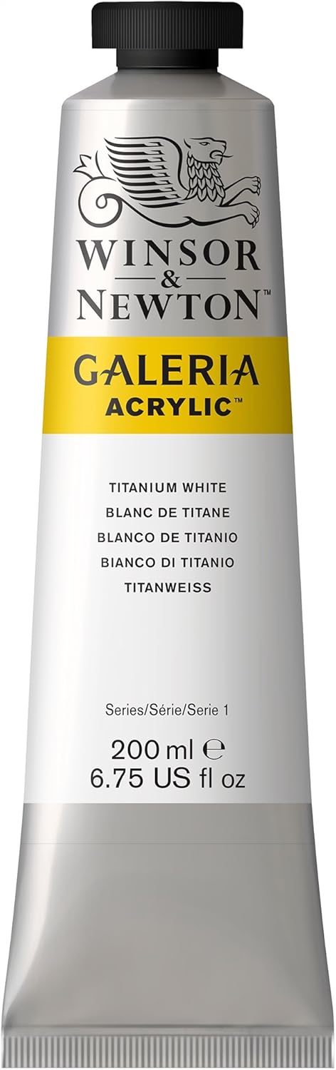 Winsor & Newton Galeria Acrylic Color, 200ml (6.75-oz) Tube, Titanium White