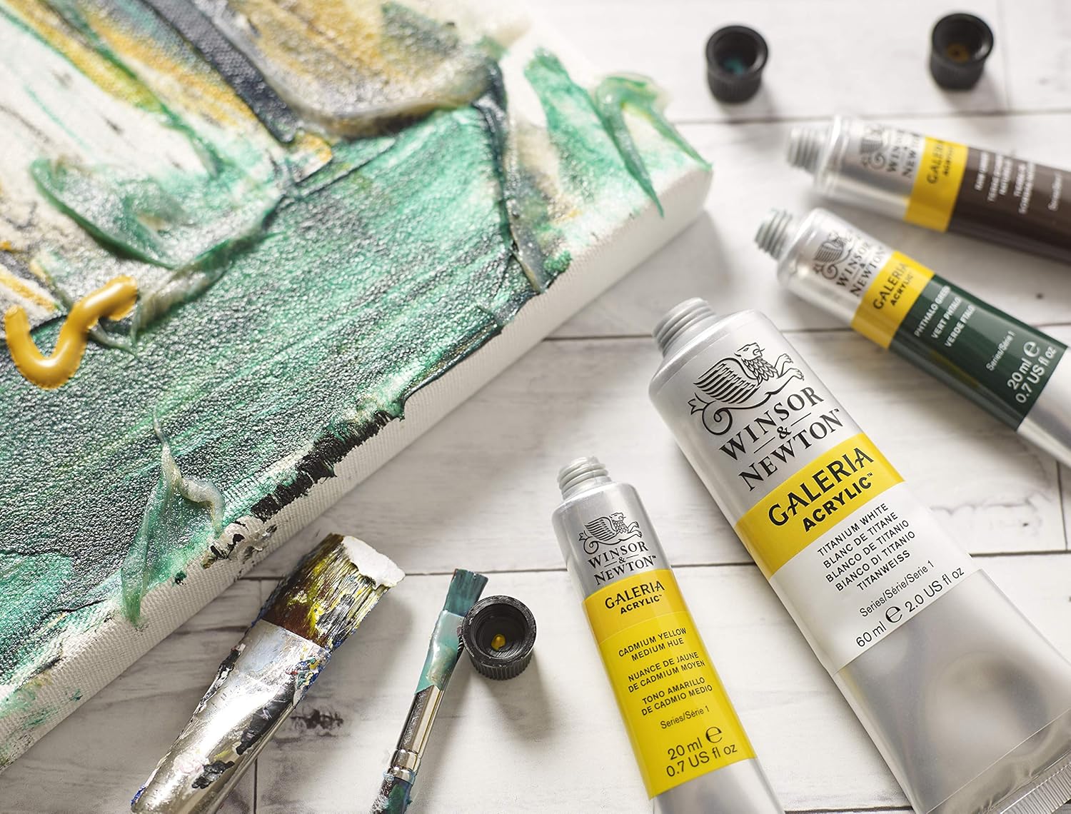 Winsor & Newton Galeria Acrylic Color, 200ml (6.75-oz) Tube, Titanium White - Image 5